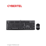 TECLADO + MOUSE USB HAMILTON BLACK T109 CYBERTEL