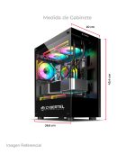CASE CYBERTEL POSEIDON GAMING CBX C5000 / 3 FANS - Imagen 2