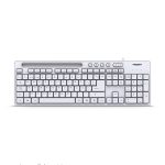 TECLADO MICRONICS MAGNUS+ MIC K734W / USB / WHITE