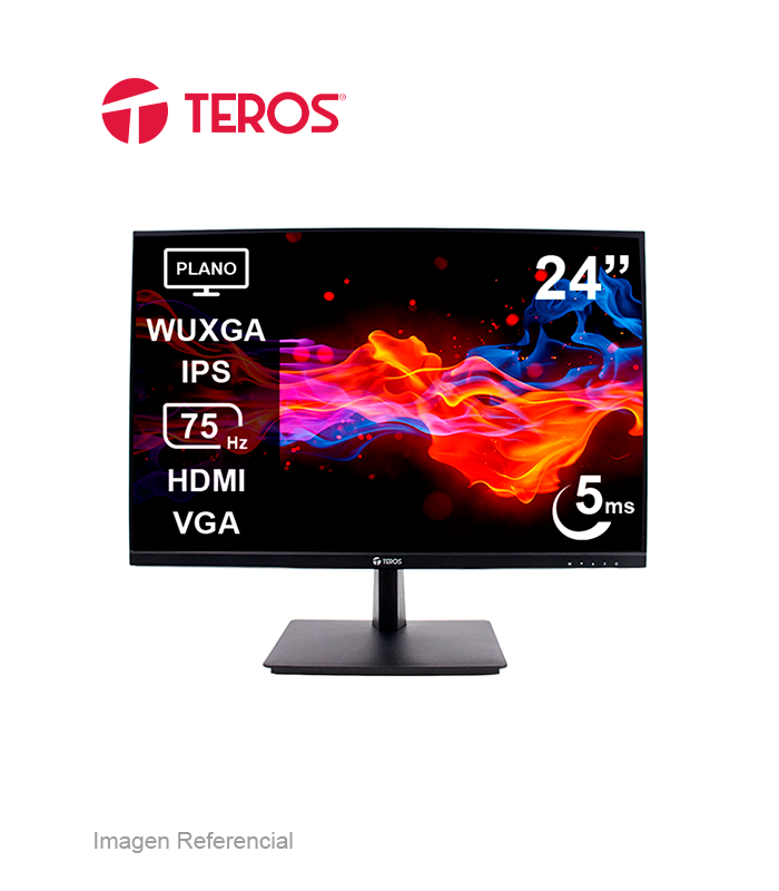 TE-2419CS MONITOR TEROS TE-2419CS 24" / IPS / 1920 X 1200 / VGA HDMI / 5 MS / 75 HZ - Imagen 1