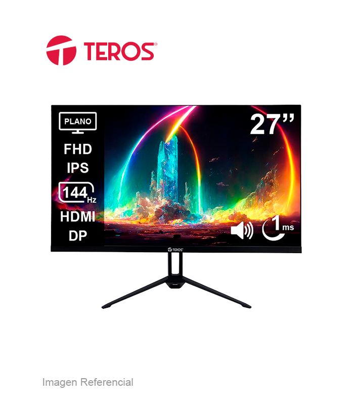 TE-2714S MONITORE TEROS TE-2714S / 27" / FHD / IPS / HDMI / DP / 144HZ - Imagen 1