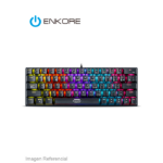 TECLADO ENKORE KINGDOM 64 ENK 1008  / MECANICO - RED / USB / RAINBOW