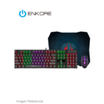 KIT ENKORE GAMER BRAVIO ENT G1000 - 3+ / TECLADO + MOUSE + PAD MOUSE / USB / RAINBOW