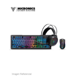 KIT MICRONICS GAMER PLAYER 3 MIC GT1003 / TECLADO + MOUSE + AUDIFONO / USB / RGB