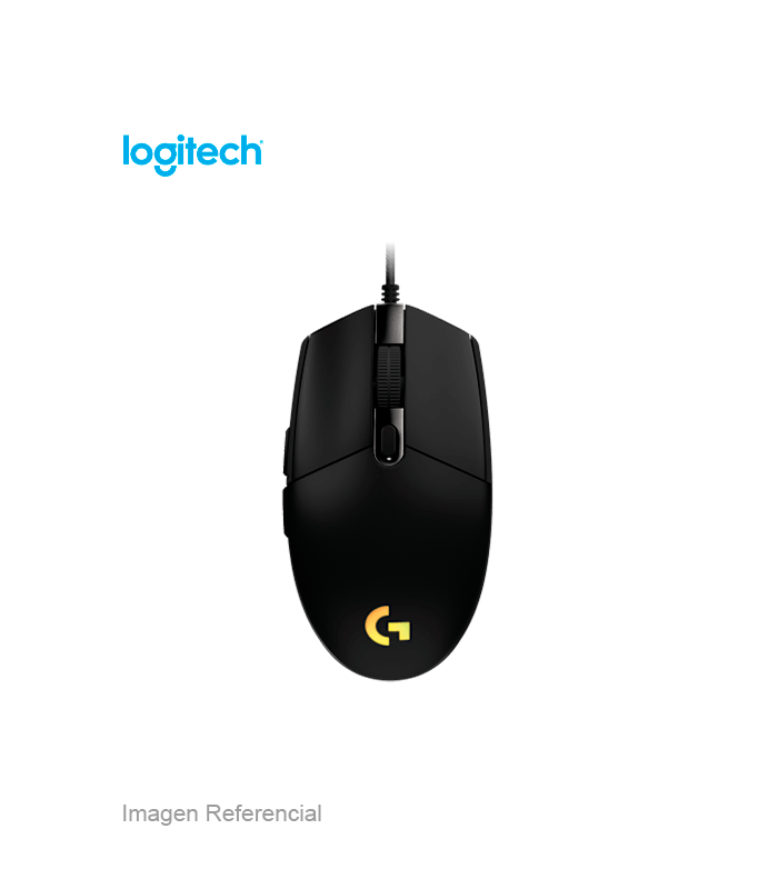 910-005793 MOUSE LOGITECH G203 LIGHTSNC / USB / BLACK - Imagen 1