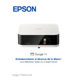 PROYECTOR PORTATIL EPSON EF - 61W / HB72A / FHD / 3LCD / 700 LUMENES.