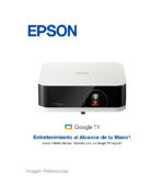 PROYECTOR PORTATIL EPSON EF - 61W / HB72A / FHD / 3LCD / 700 LUMENES.