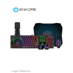 KIT ENKORE GAMER BRAVIO / ENT G1000-5 / TECLADO + MOUSE + AURICULAR + PAD MOUSE + PARLANTE / USB