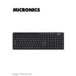 TECLADO MICRONICS MAGNUS+ MIC K734 / USB / BLACK
