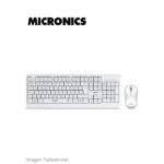 TECLADO Y MOUSE MICRONICS NORTON / MIC T100W / USB / WHITE